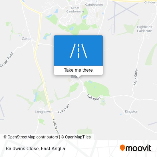 Baldwins Close map