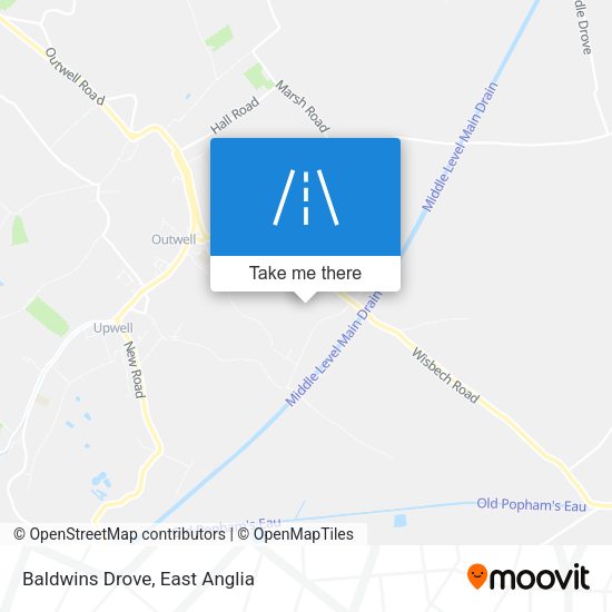 Baldwins Drove map