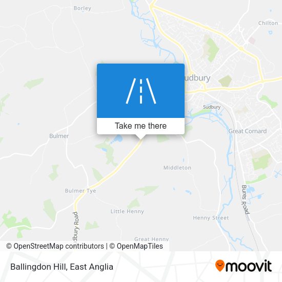 Ballingdon Hill map