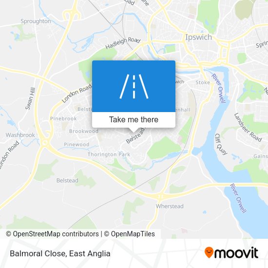 Balmoral Close map