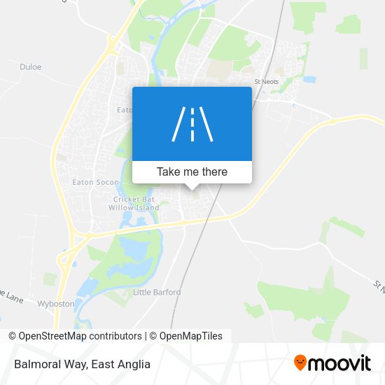 Balmoral Way map