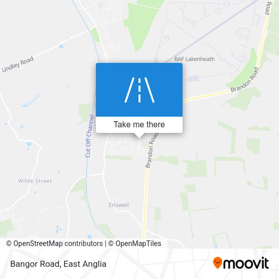 Bangor Road map