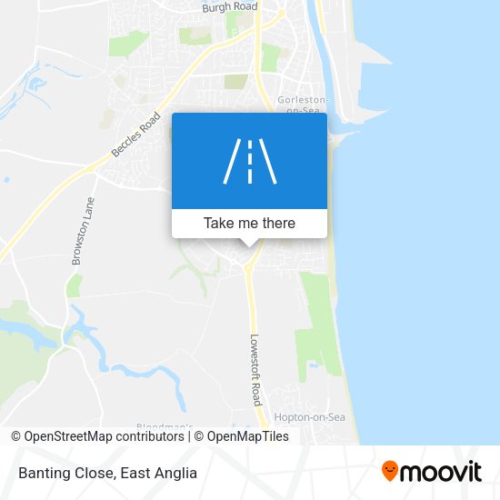 Banting Close map