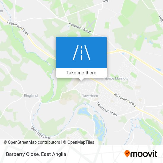 Barberry Close map