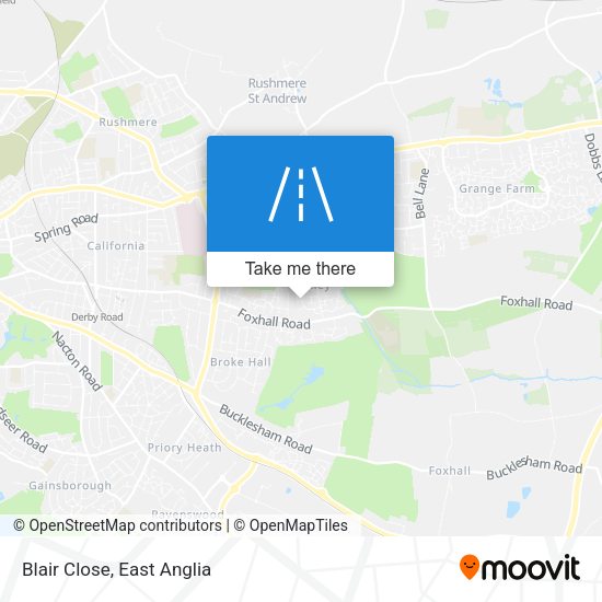 Blair Close map