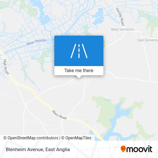 Blenheim Avenue map
