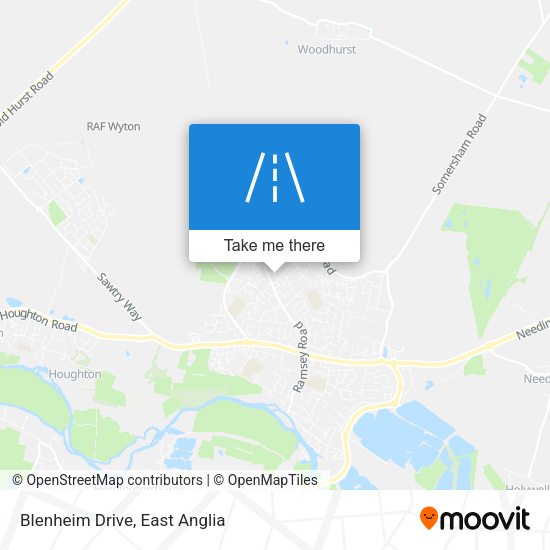 Blenheim Drive map
