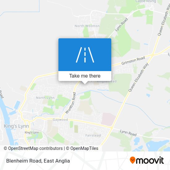 Blenheim Road map