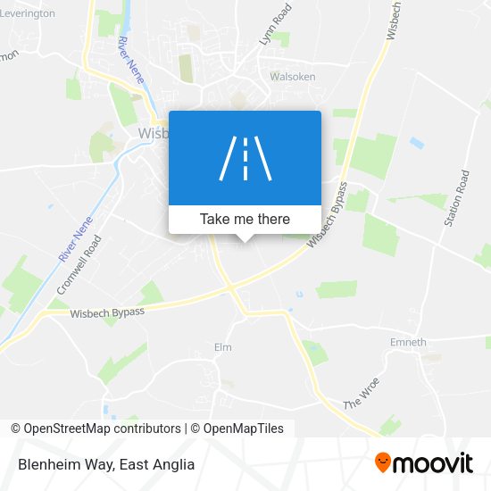 Blenheim Way map