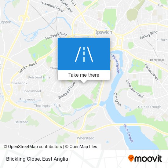 Blickling Close map