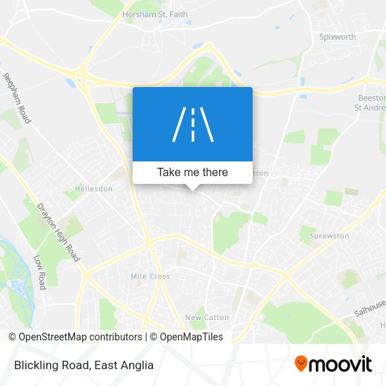 Blickling Road map
