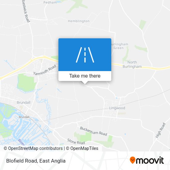Blofield Road map