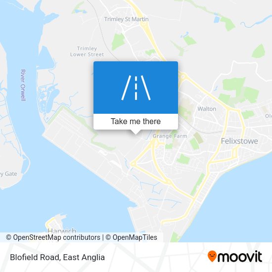 Blofield Road map