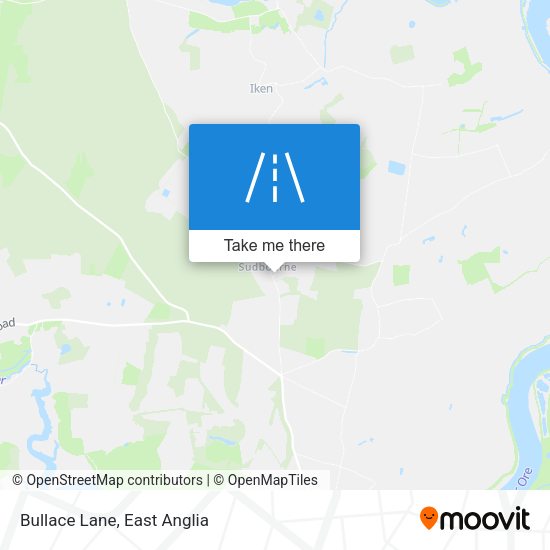 Bullace Lane map