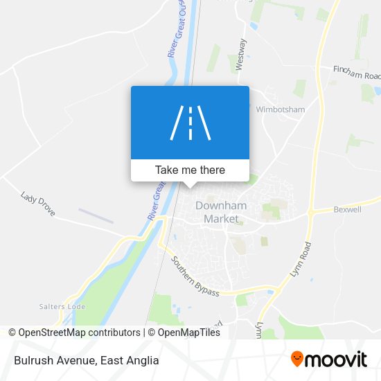 Bulrush Avenue map