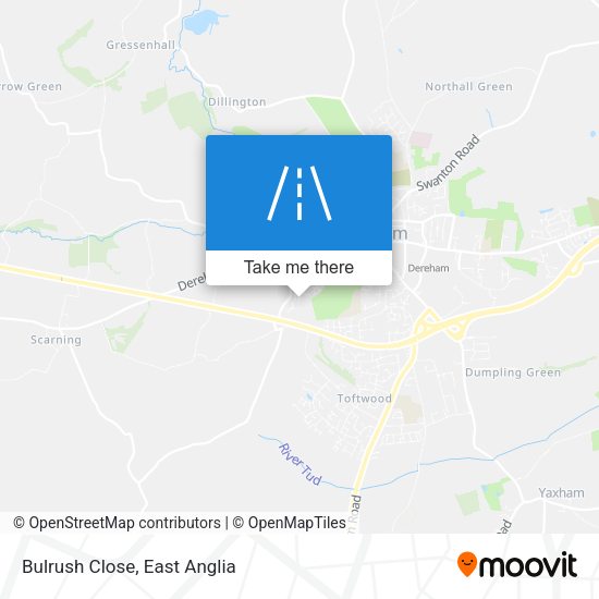 Bulrush Close map