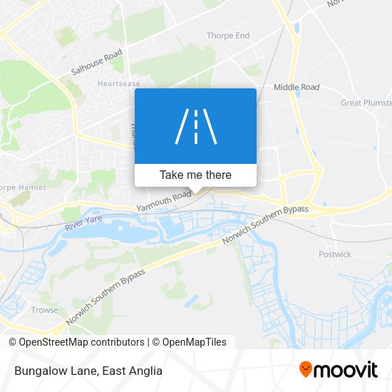 Bungalow Lane map