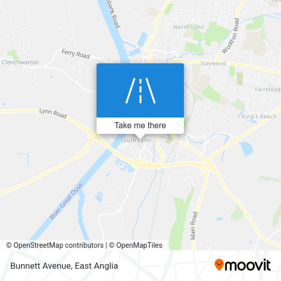 Bunnett Avenue map
