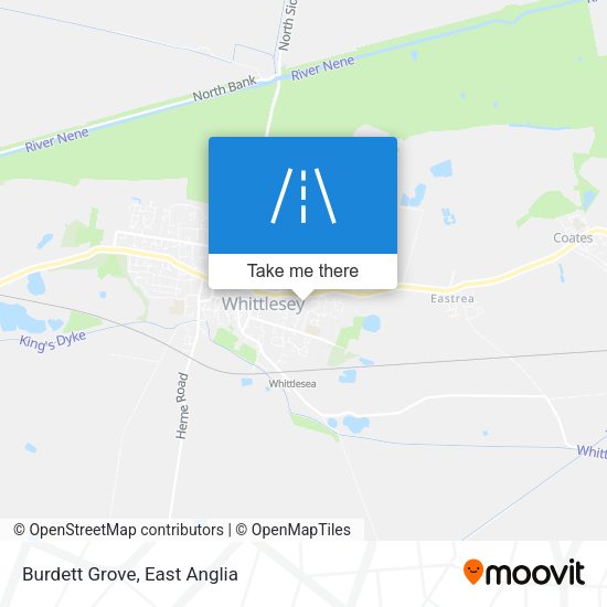 Burdett Grove map