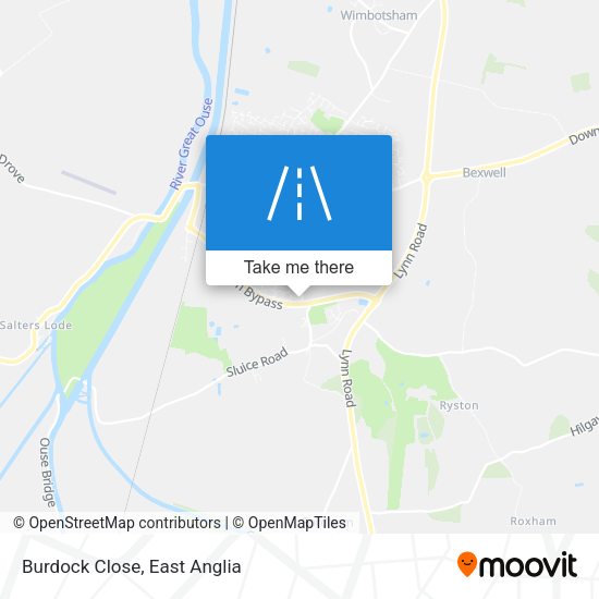 Burdock Close map