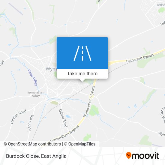 Burdock Close map