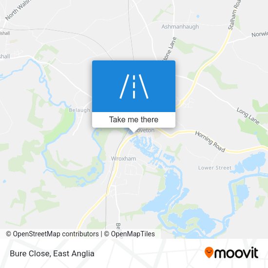 Bure Close map