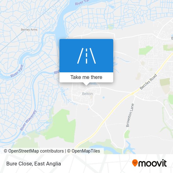 Bure Close map