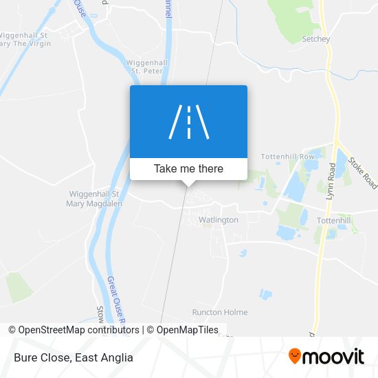 Bure Close map