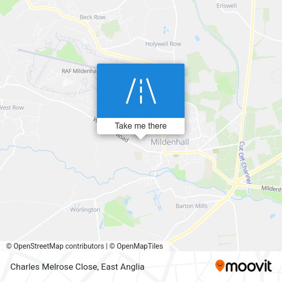 Charles Melrose Close map