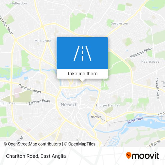 Charlton Road map