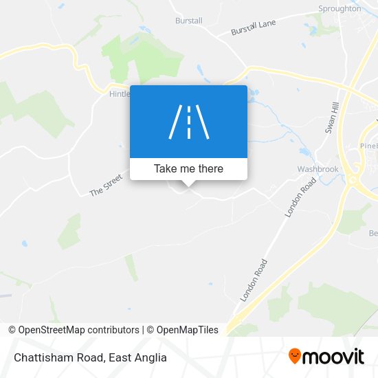 Chattisham Road map