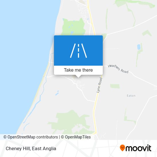 Cheney Hill map