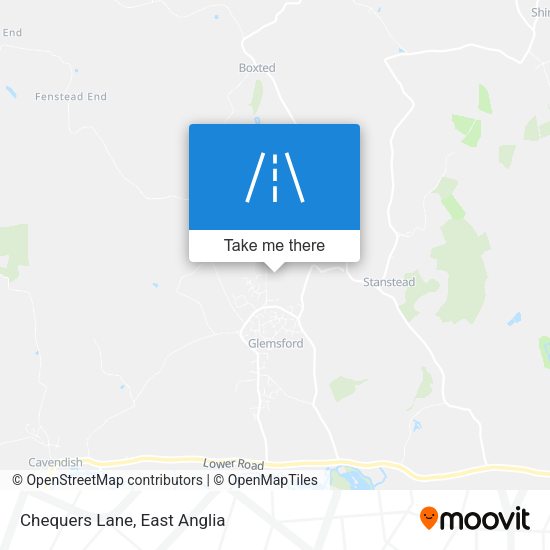 Chequers Lane map