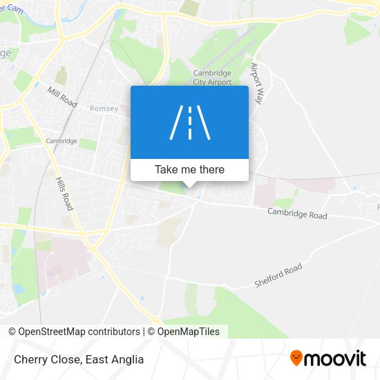 Cherry Close map
