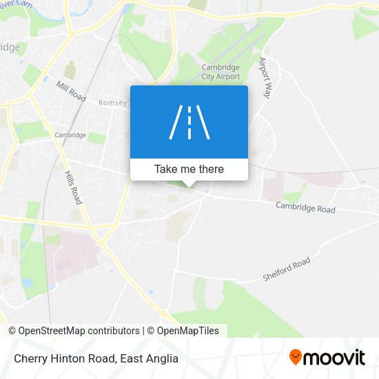 Cherry Hinton Road map