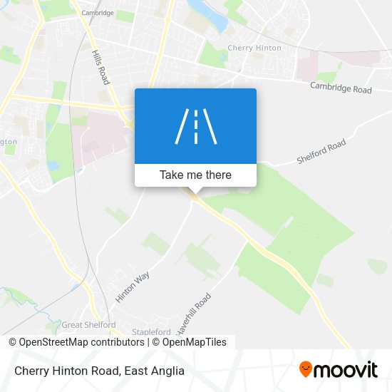 Cherry Hinton Road map