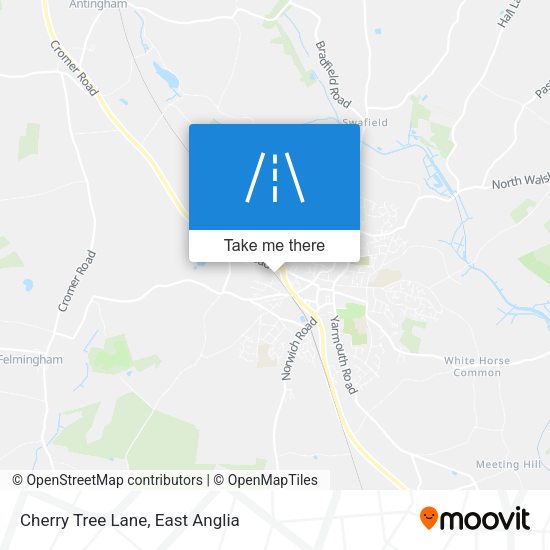 Cherry Tree Lane map