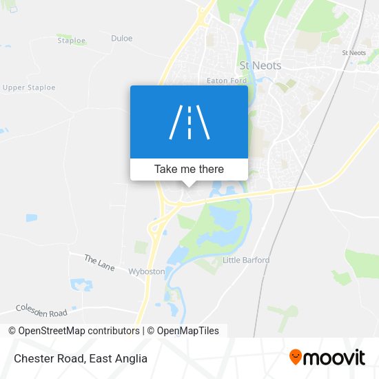 Chester Road map