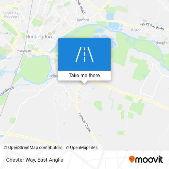 Chester Way map