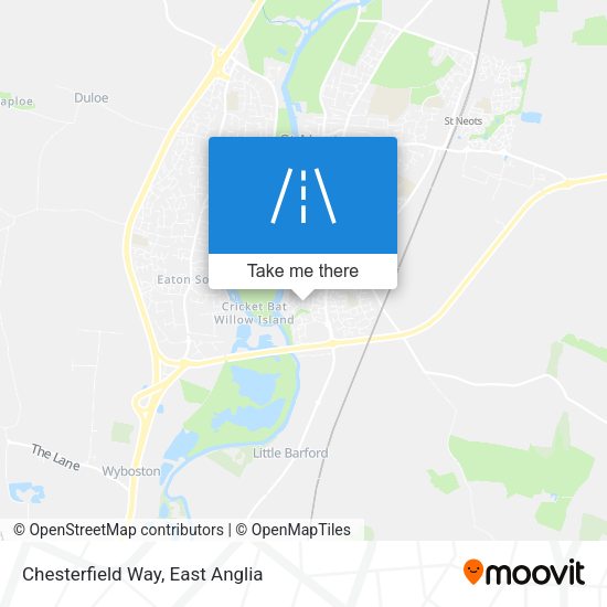 Chesterfield Way map