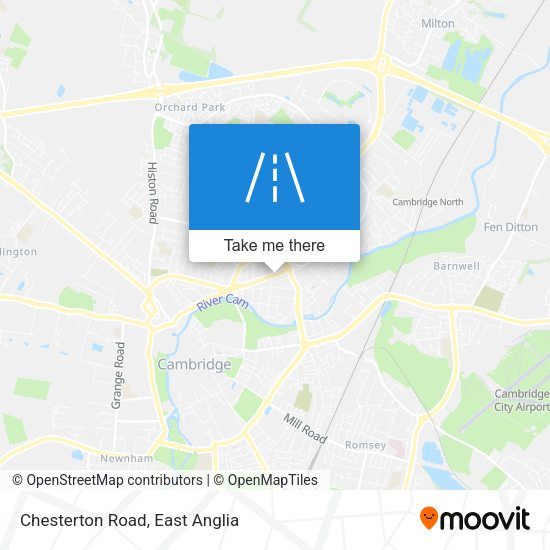 Chesterton Road map