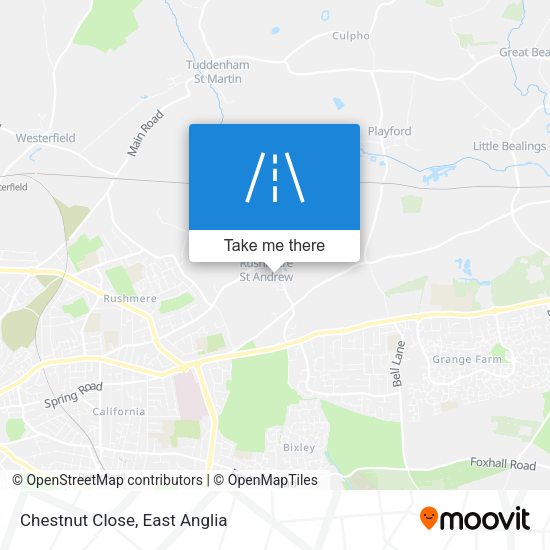 Chestnut Close map