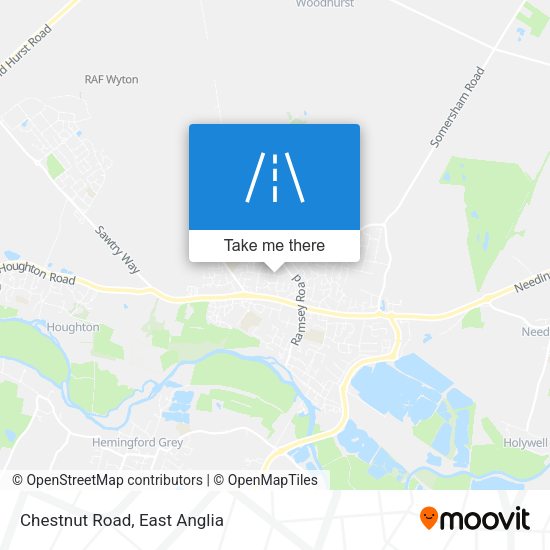 Chestnut Road map