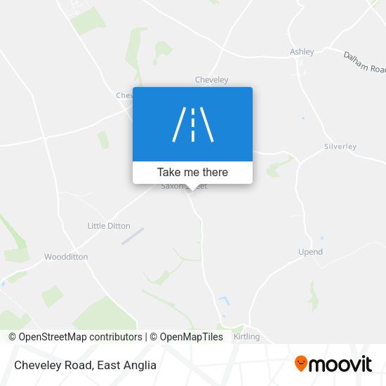 Cheveley Road map