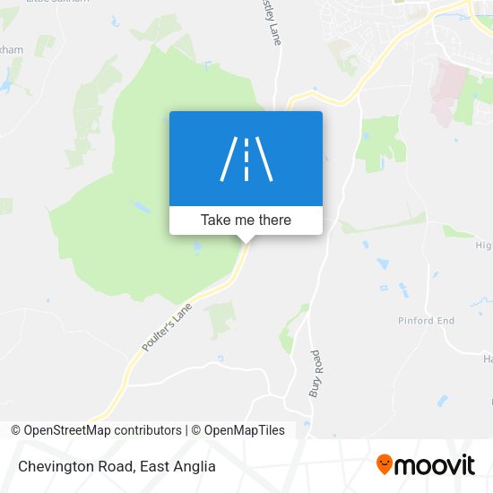 Chevington Road map