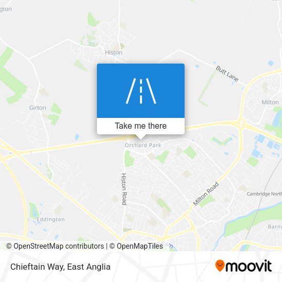 Chieftain Way map