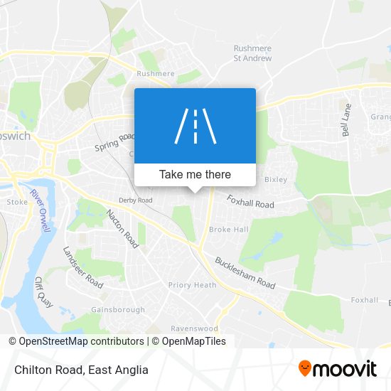 Chilton Road map