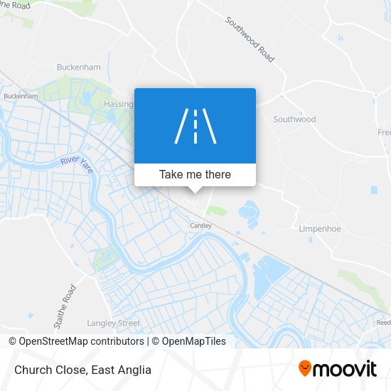 Church Close map