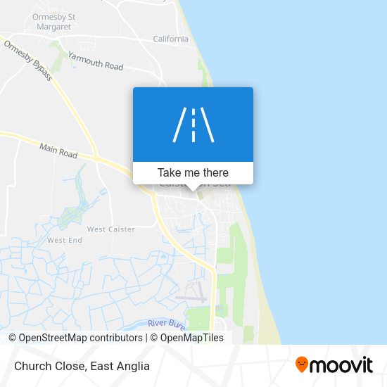 Church Close map