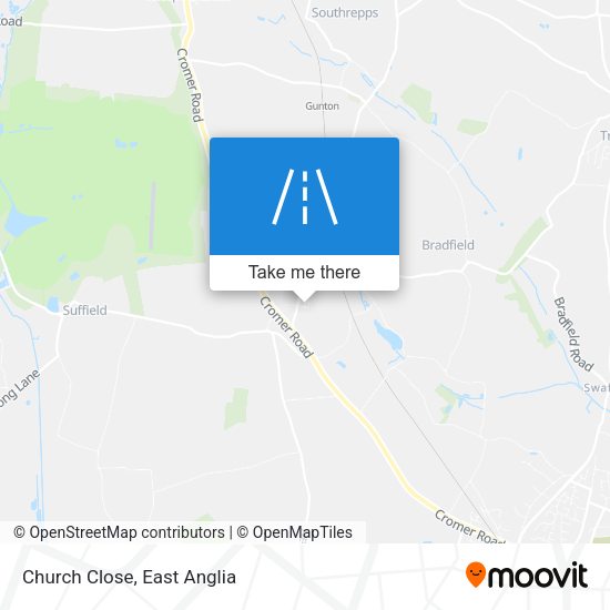 Church Close map